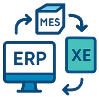 ERP, MES et Excel interconnectés